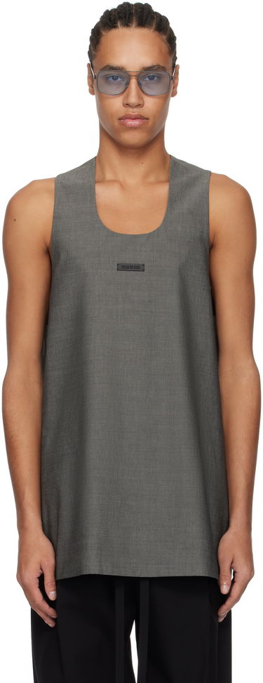 Tanktop Fear of God Fear of God Oxford Tank Top Grå | FGE250-503OXF, 0