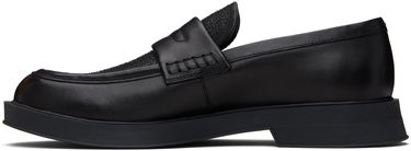 Sneakers og sko BOSS Hugo Embroidered-Logo Loafers Sort | 50548486, 2