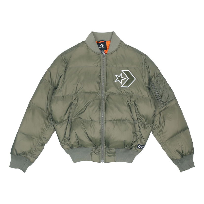 Bomberjakke Converse Down Jacket Grøn | 10006883-A03