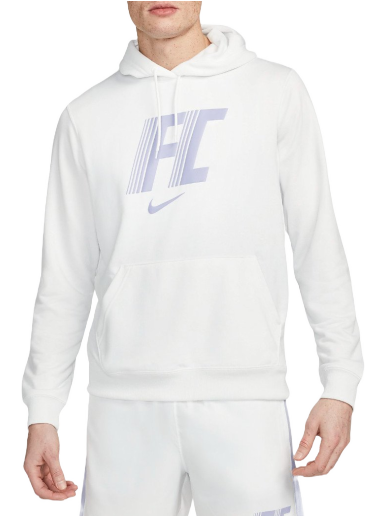 Sweatshirt Nike Dri-FIT FC Fleece Hoodie Hvid | dv9757-121