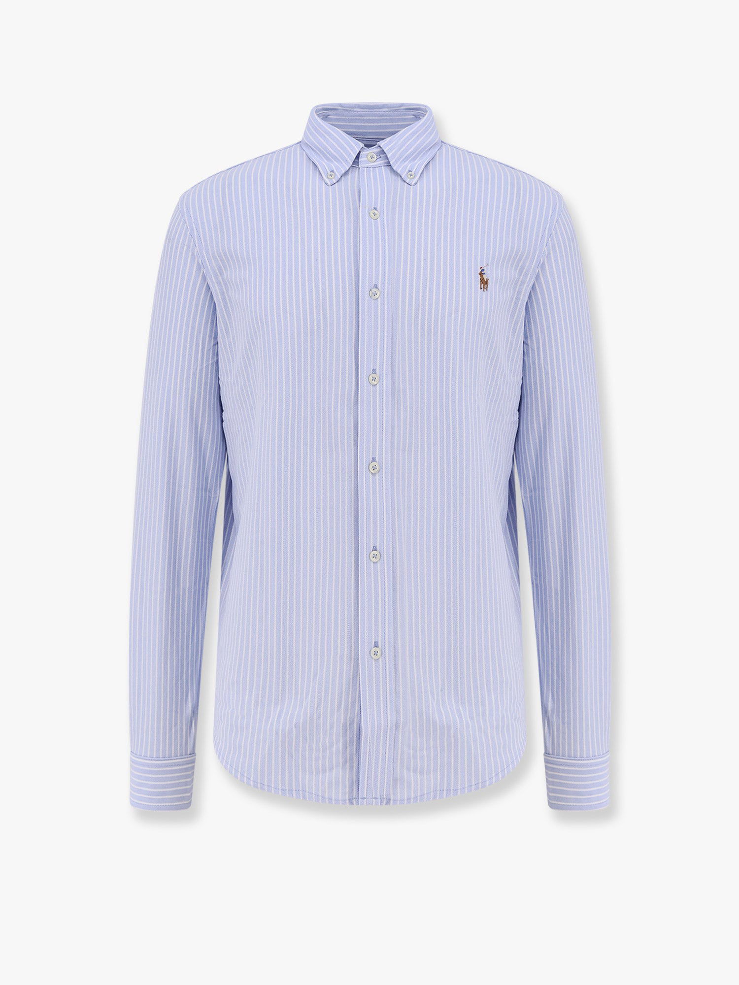 Skjorte Polo by Ralph Lauren Striped Button-Down Shirt by Polo Ralph Lauren Blå | 710934575002, 0