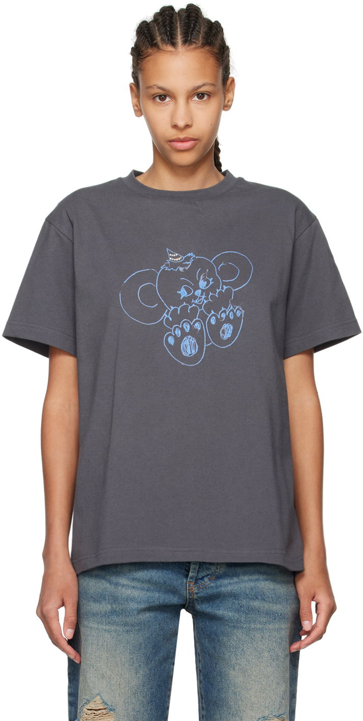 T-shirt We11done We11done Printed T-Shirt Grå | WD-TT2-24-790-U-CH