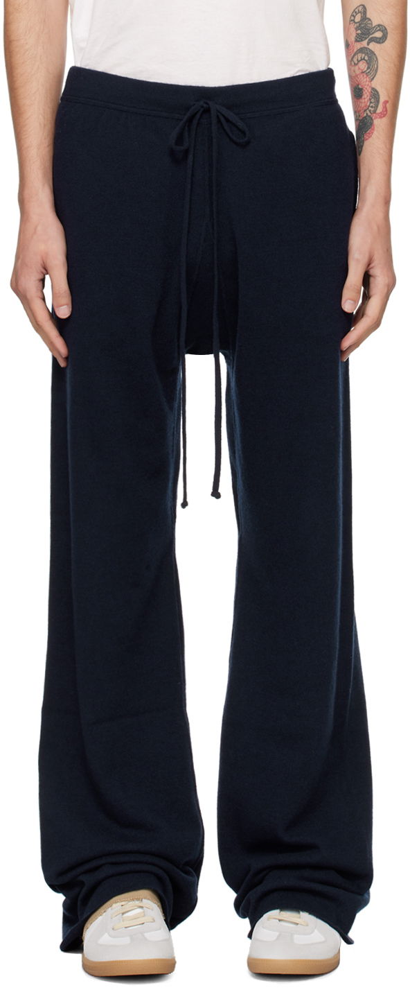 Joggingbukser Maison Margiela Navy Drawstring Sweatpants Sort | S50KA0649 M13060