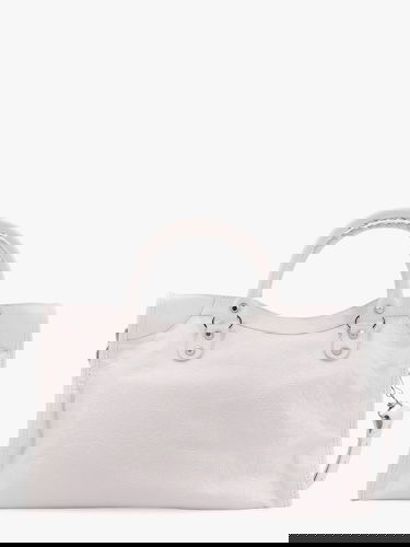 Håndtaske Balenciaga White Leather City Media Bag Hvid | 8230582AA9S9104, 1