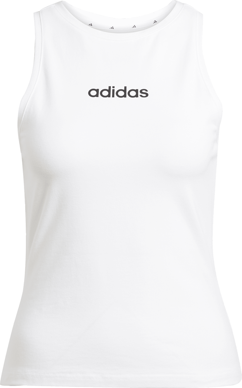 Tanktop adidas Performance Sportswear Essentials Linear Tank Top Hvid | jc5799