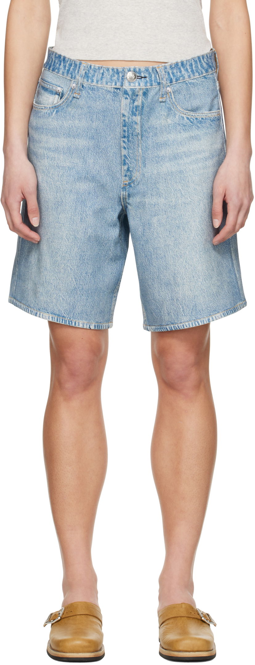 Shorts rag & bone rag & bone Miramar Ponte McKenna Shorts Blå | WCW25S9001PT01