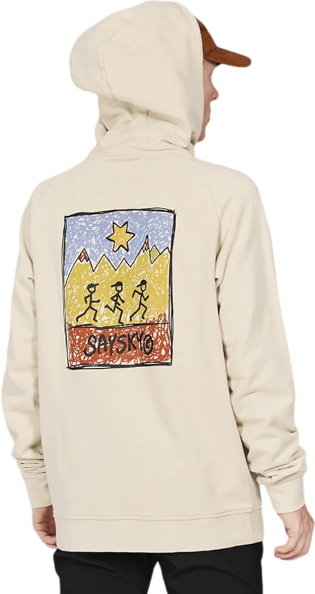 Sweatshirt Saysky Saysky Logo Hoodie Beige | mmlho01c103, 1