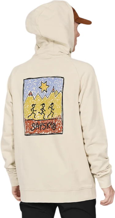 Sweatshirt Saysky Saysky Logo Hoodie Beige | mmlho01c103, 1