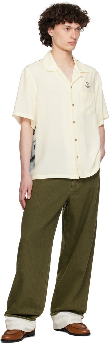 Skjorte Moncler Moncler Genius Mercedes-Benz by NIGO Satin Shirt Gul | K14012F00001M5921, 3