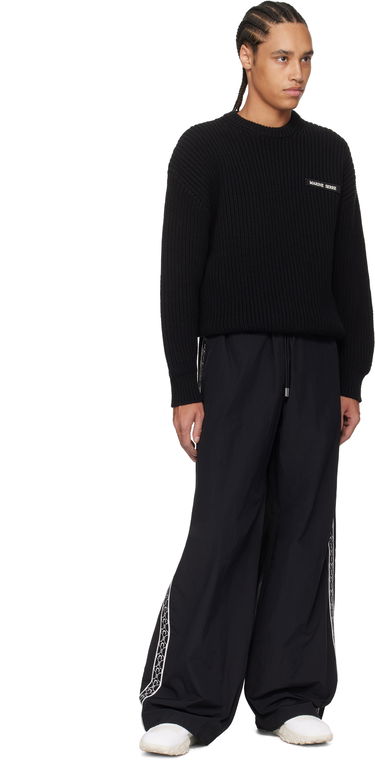 Sweater Marine Serre Marine Serre Knit Crewneck Sweater Sort | UTK003A CKNI0529, 3