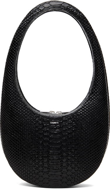 Håndtaske Coperni Coperni Python Embossed Swipe Bag Sort | COPBA01F6047, 0