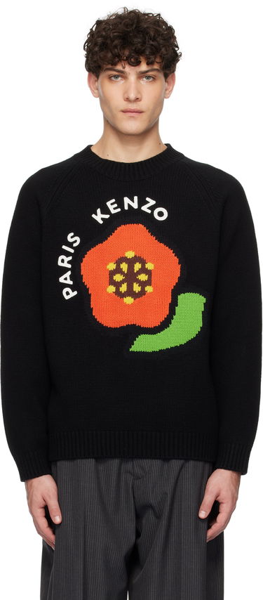 Sweater KENZO Wool Sweater with Flower Applique Sort | FF55PU7223LA, 0