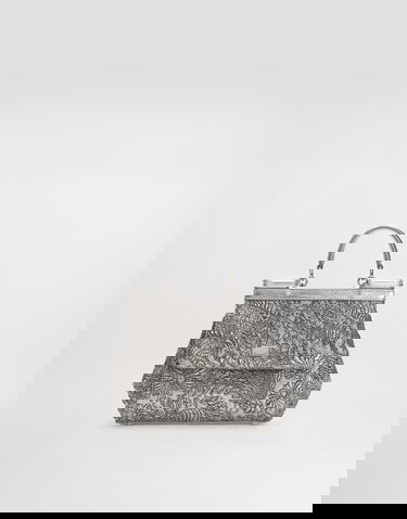 Håndtaske Dolce & Gabbana Dolce & Gabbana Medium Sicily Brocade Handbag Metalisk | BB6003BR81780998, 0