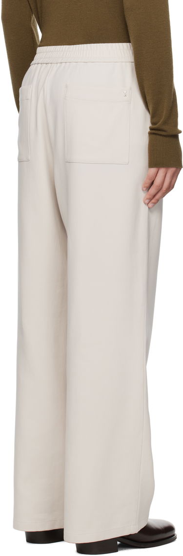 Bukser AMI AMI Paris Elasticated Trousers Beige | HTR214.CO0106, 2