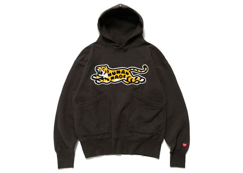 Sweatshirt Human Made Tiger Graphic Print Hoodie Sort | HM24CS027