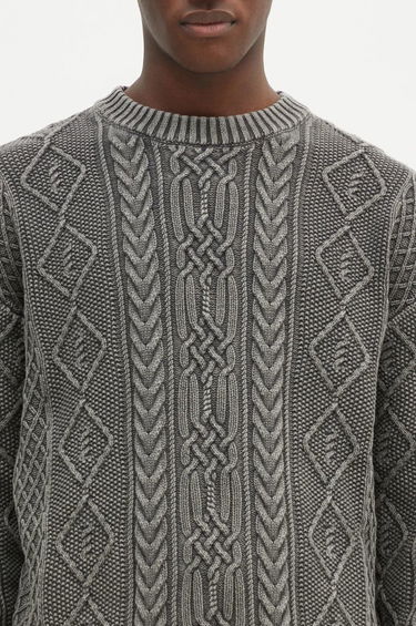 Sweater Neighborhood NEIGHBORHOOD Cable Knit Sweater Grå | 24213NH.KNM01, 3