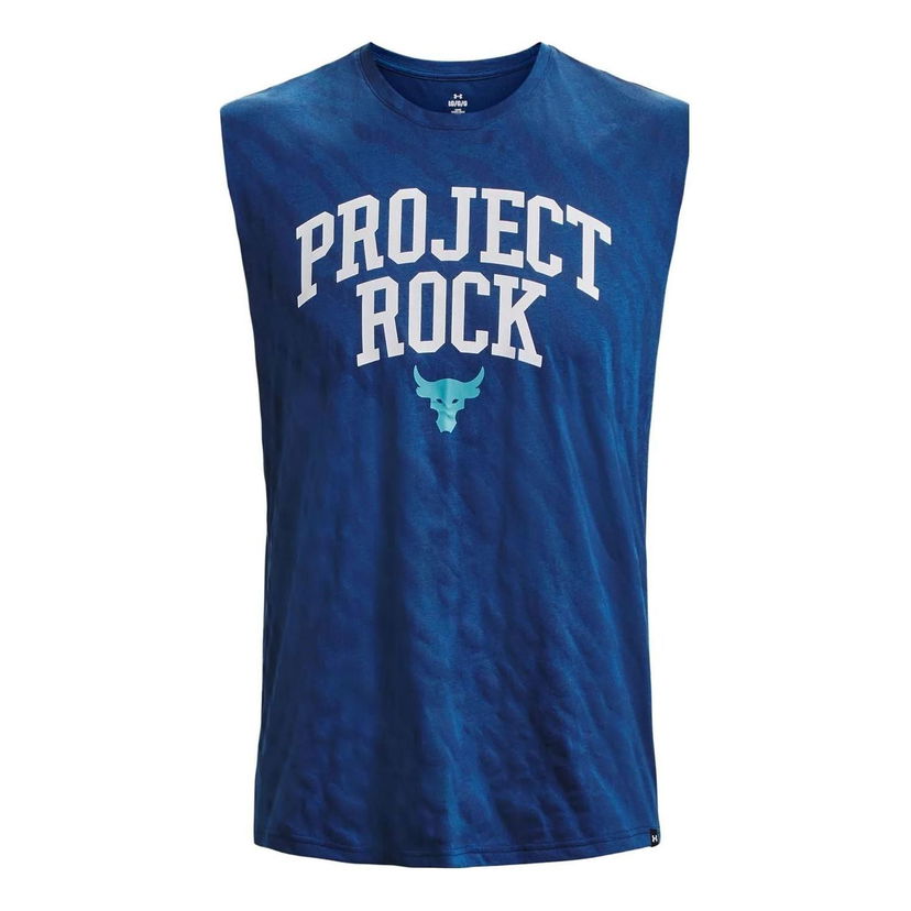 Tanktop Under Armour Project Rock Sleeveless Tank Blå | 1379019-471