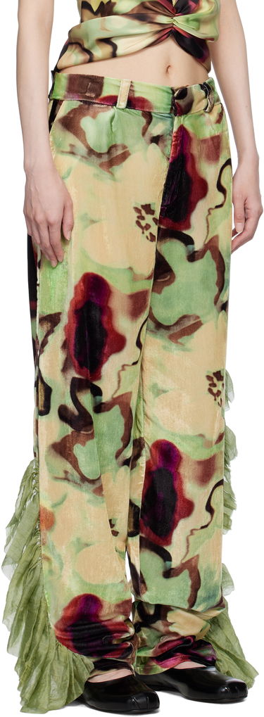 Bukser Collina Strada Collina Strada Dante Ruffle Trousers Flerfarvet | XX6026, 1