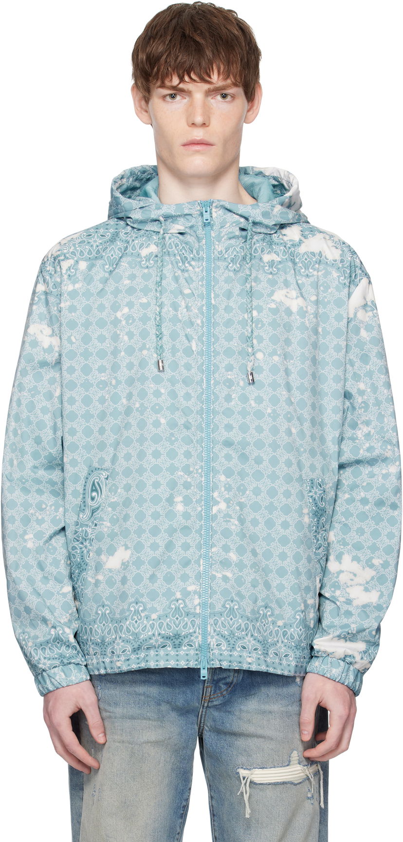 Vindjakke AMIRI AMIRI MA Quad Windbreaker Jacket Blå | AMOULW1040