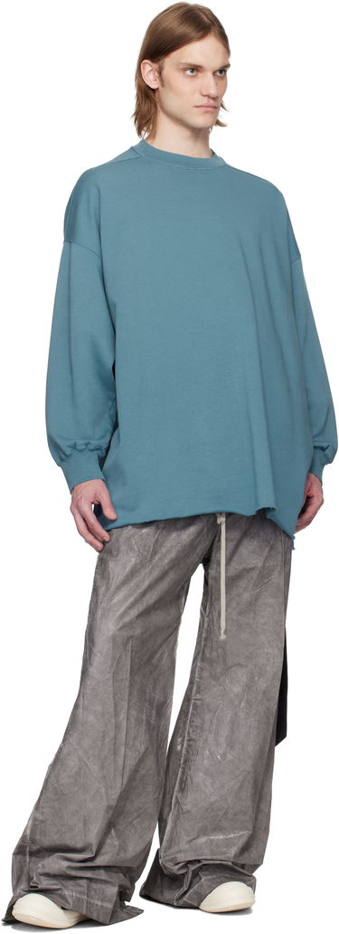 Sweater Rick Owens Rick Owens DRKSHDW Hollywood Tommy Long Sleeve Sweatshirt Blå | DU01E3292 FP, 3