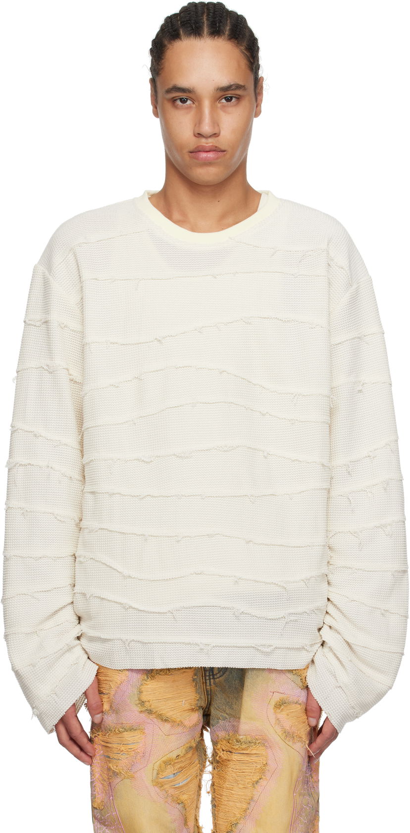 Sweater Who Decides War Who Decides War Wavelength Thermal T-Shirt Hvid | 1110530019SS25