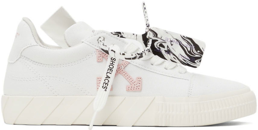 Sneakers og sko Off-White Off-White Vulc Eco Sneaker "White Pink" W Hvid | OWIA178F21FAB0020130, 0