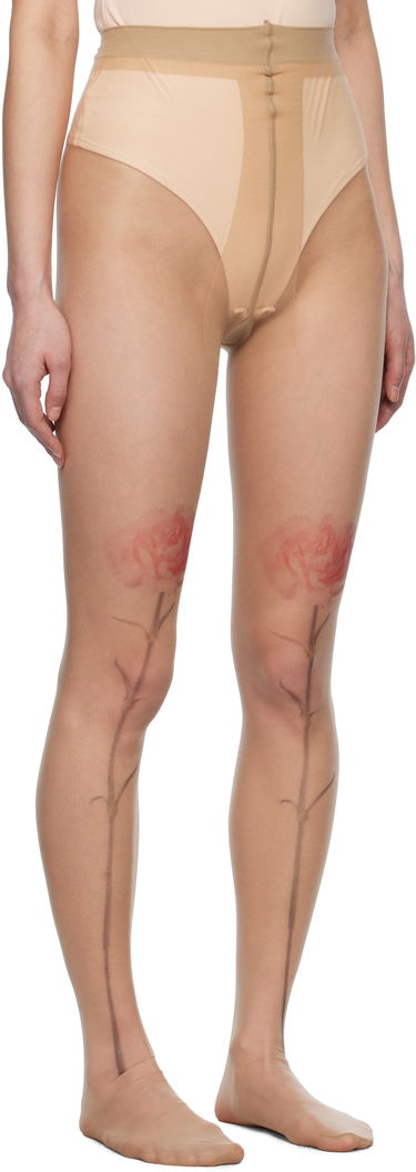 Sokker Simone Rocha Simone Rocha Sheer Carnation Tights Beige | SOCK57 0635, 1