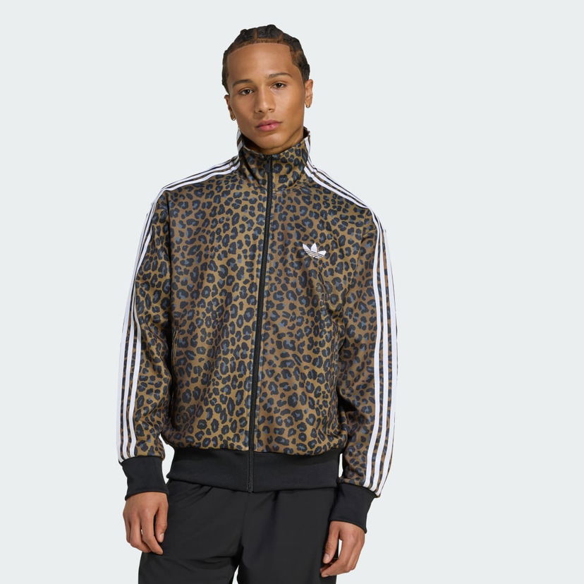 Træningsdragt adidas Performance Firebird Loose Leo Track Jacket Brun | JV7578