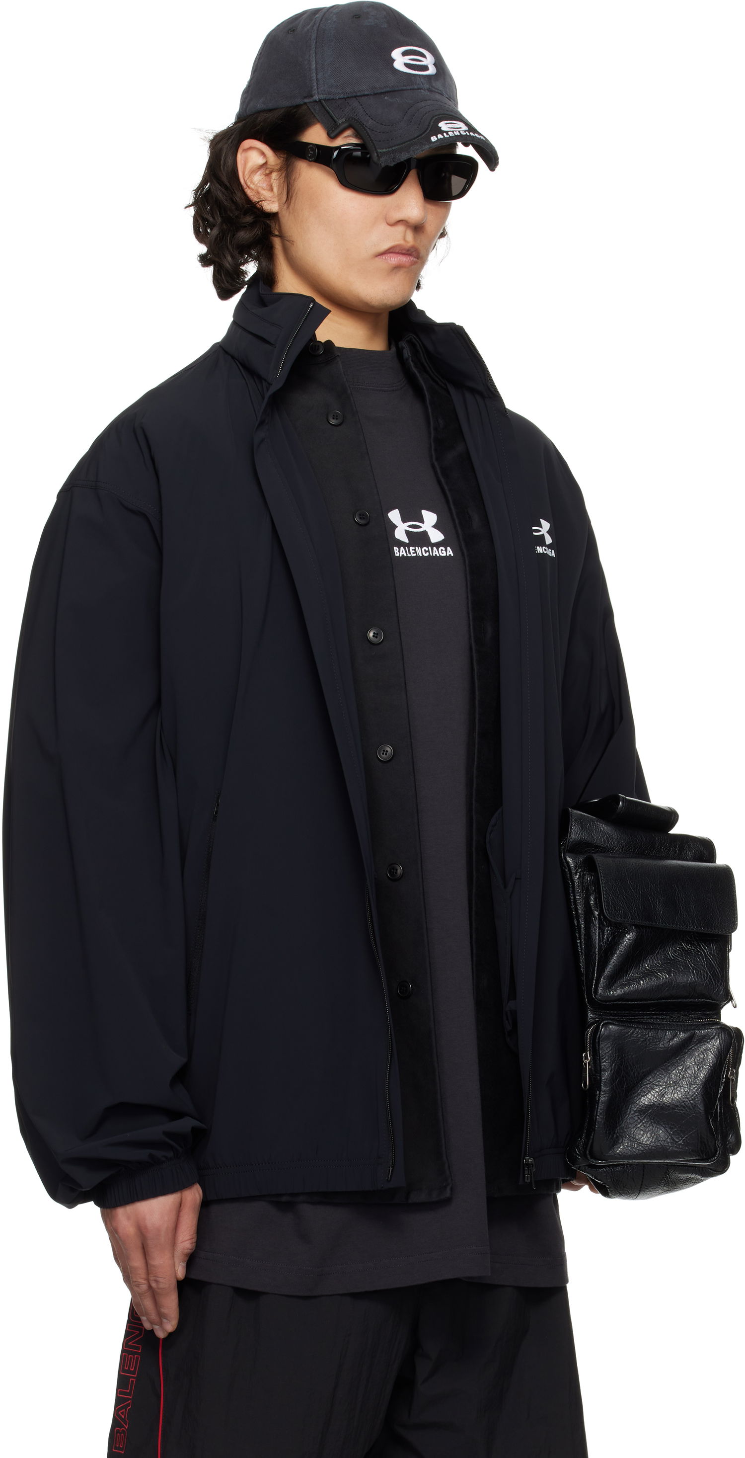 Vindjakke Balenciaga Under Armour Edition Windbreaker Jacket by Balenciaga Sort | 814127TQO35, 1