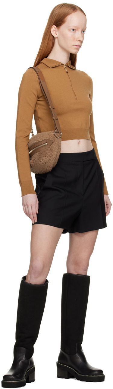 Sweater Max Mara Max Mara Balbo Cropped Mock Neck Sweater Brun | 2313611031600 13611031, 3