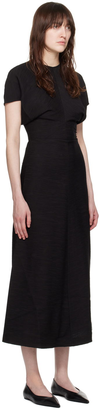 Kjole TOTEME TOTEME Slouch Waist Maxi Dress Sort | 243-WRD1103-FB0199, 1