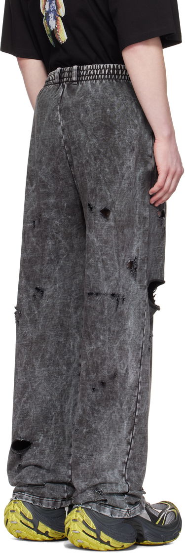 Joggingbukser We11done We11done Destroyed Jersey Sweatpants Grå | WD-TA0-25-726-U-BK, 2