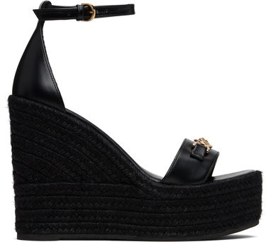 Sneakers og sko Versace Medusa '95 Leather Wedge Sandals Sort | 1014100_DVT2P, 0