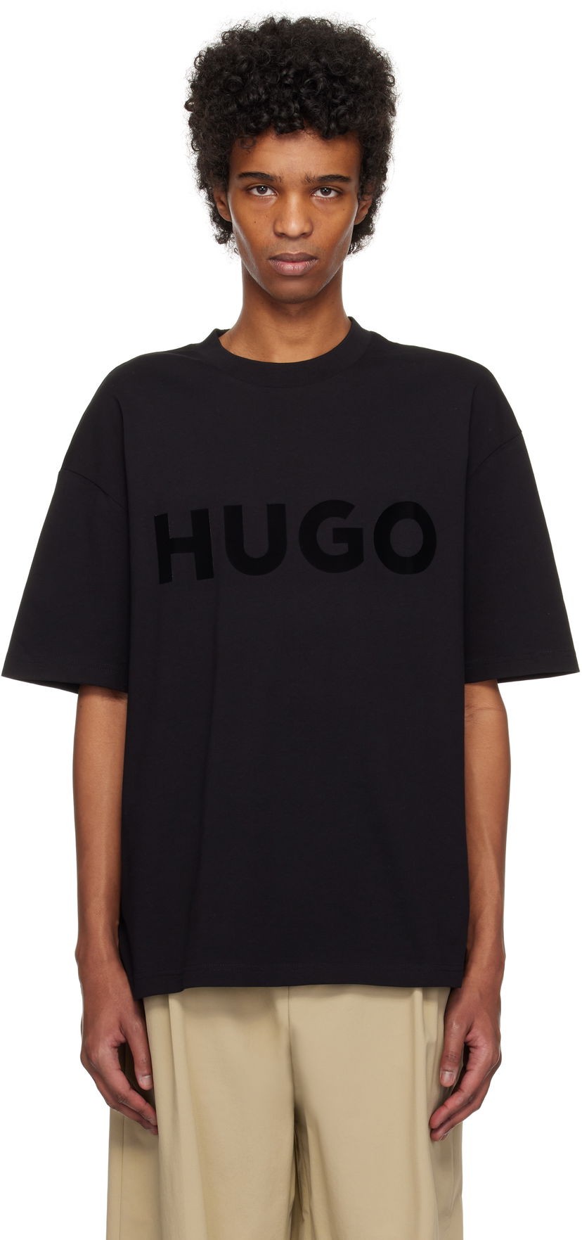 T-shirt BOSS Hugo Oversize T-Shirt Sort | 50525765