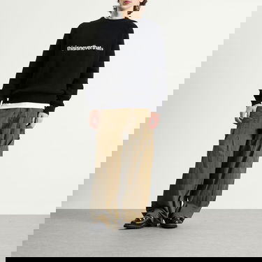 Sweater thisisneverthat T-Logo Knit Jumper Sort | TN253KKNPK01-BLK, 4