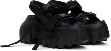 Sneakers og sko Rick Owens Rick Owens Hollywood Mega Tractor Sandals Sort | RU01E5866 LOO, 3