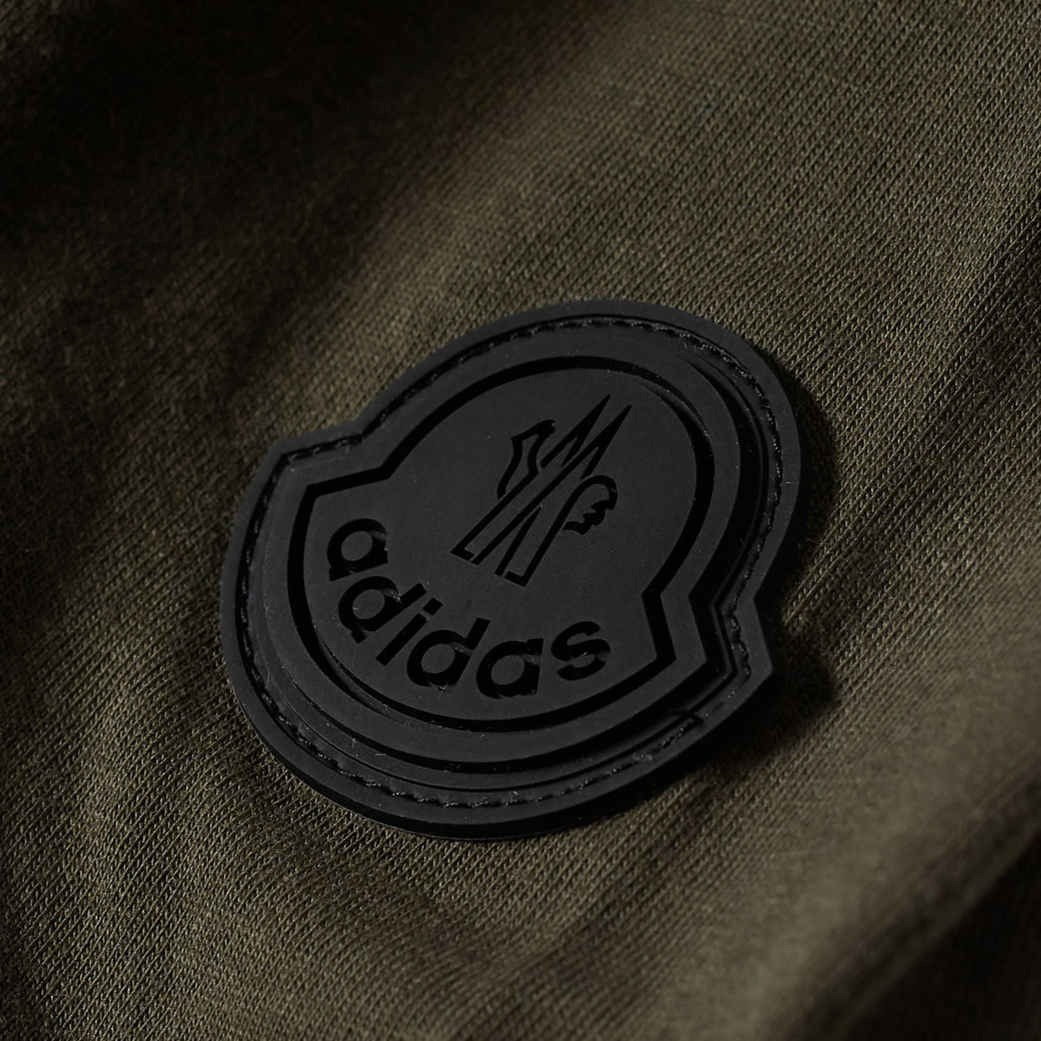 T-shirt Moncler adidas Originals x Panel T-Shirt Black/Olive Grå | 8C000-M2290-01-F98, 1