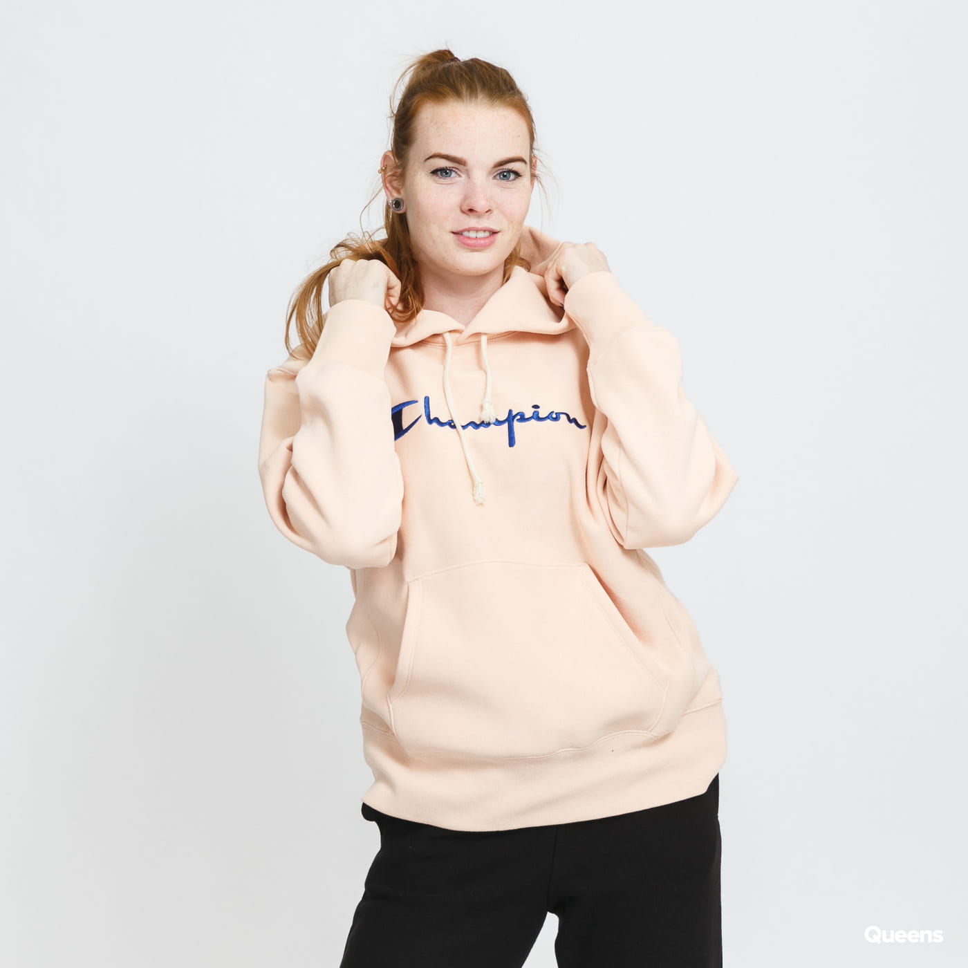 Sweatshirt Champion Script Logo Sweatshirt Lyserød | 114788 PS103, 0