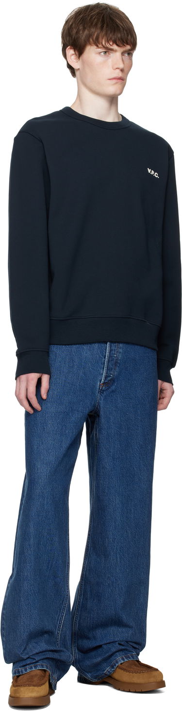 Sweatshirt A.P.C. Boxy Petit 'VPC' Sweatshirt Mørkeblå | COHBR-H27916, 3