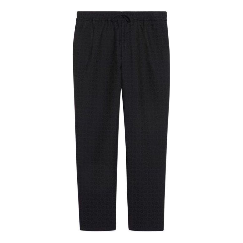 Joggingbukser Gucci Gucci Horsebit Cotton Wool Jogging Pants Sort | 722330-ZAKIU-4440, 0