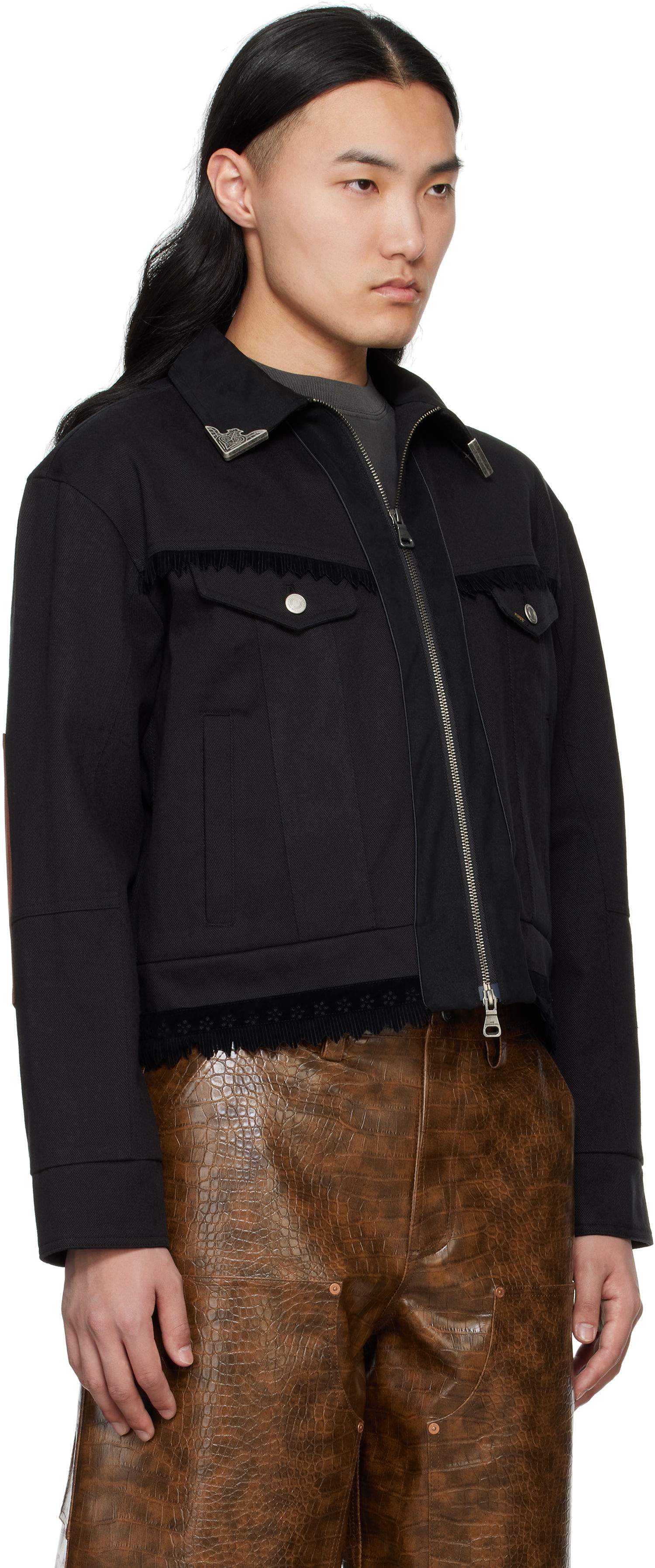 Jakke Andersson Bell Andersson Bell Cowboy Zip-Up Jacket Sort | awa680m, 1