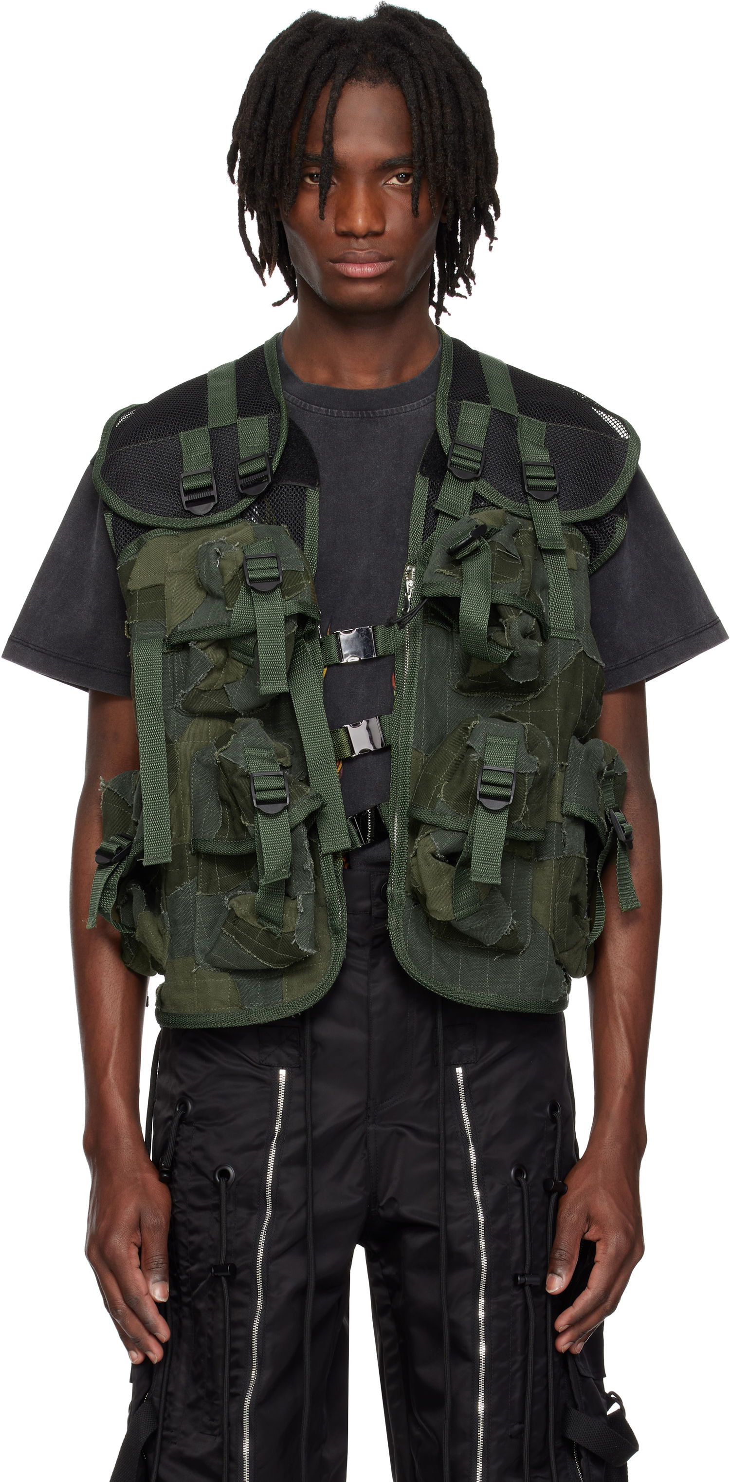 Vest Who Decides War Who Decides War Milly Cargo Vest Grøn | 1131320011SS25, 0