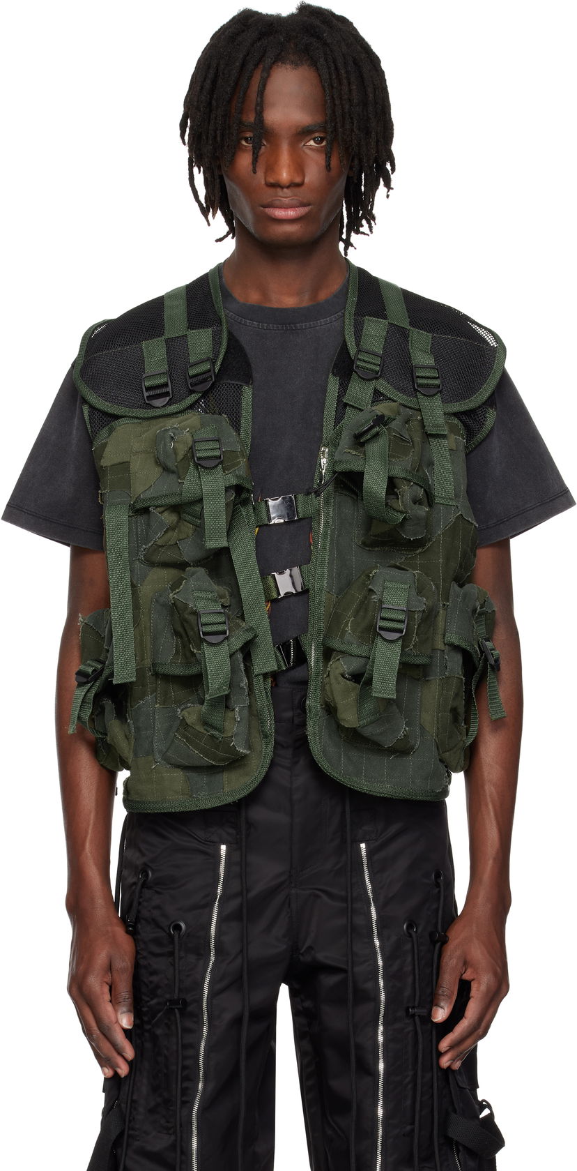 Vest Who Decides War Who Decides War Milly Cargo Vest Grøn | 1131320011SS25