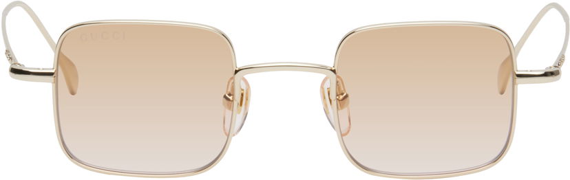 Solbriller Gucci Gucci Squared Metal Sunglasses Metalisk | GG1813S-004