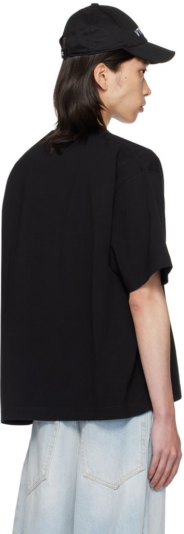 T-shirt VETEMENTS Embroidered T-Shirt Sort | VL22TR100B, 2