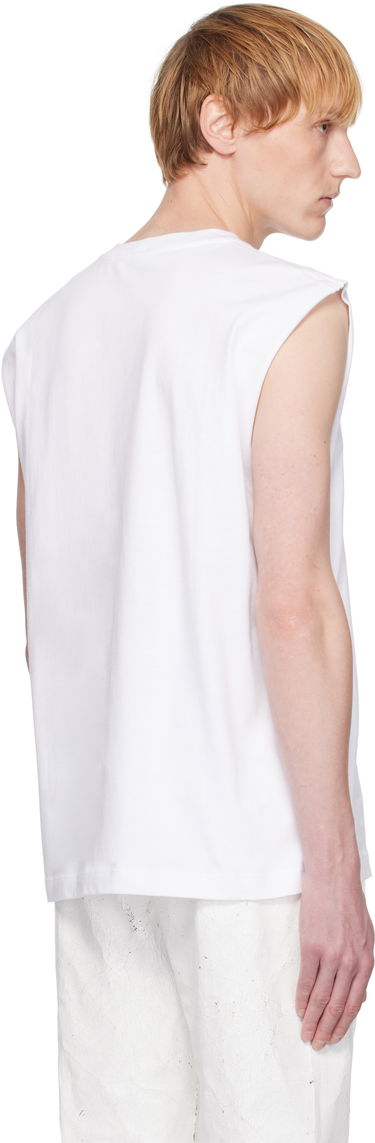 Tanktop Helmut Lang Helmut Lang Embossed Logo Tank Top Hvid | P01HM502, 2