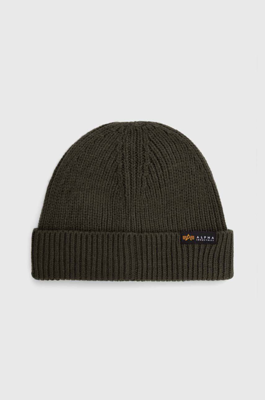 Beanie Alpha Industries Beanie Knitted Grøn | 138905.142, 0