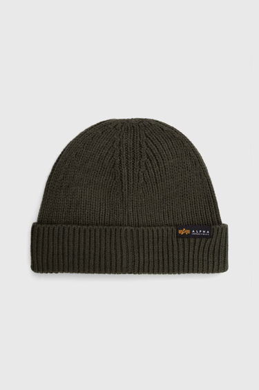 Beanie Alpha Industries Beanie Knitted Grøn | 138905.142, 0