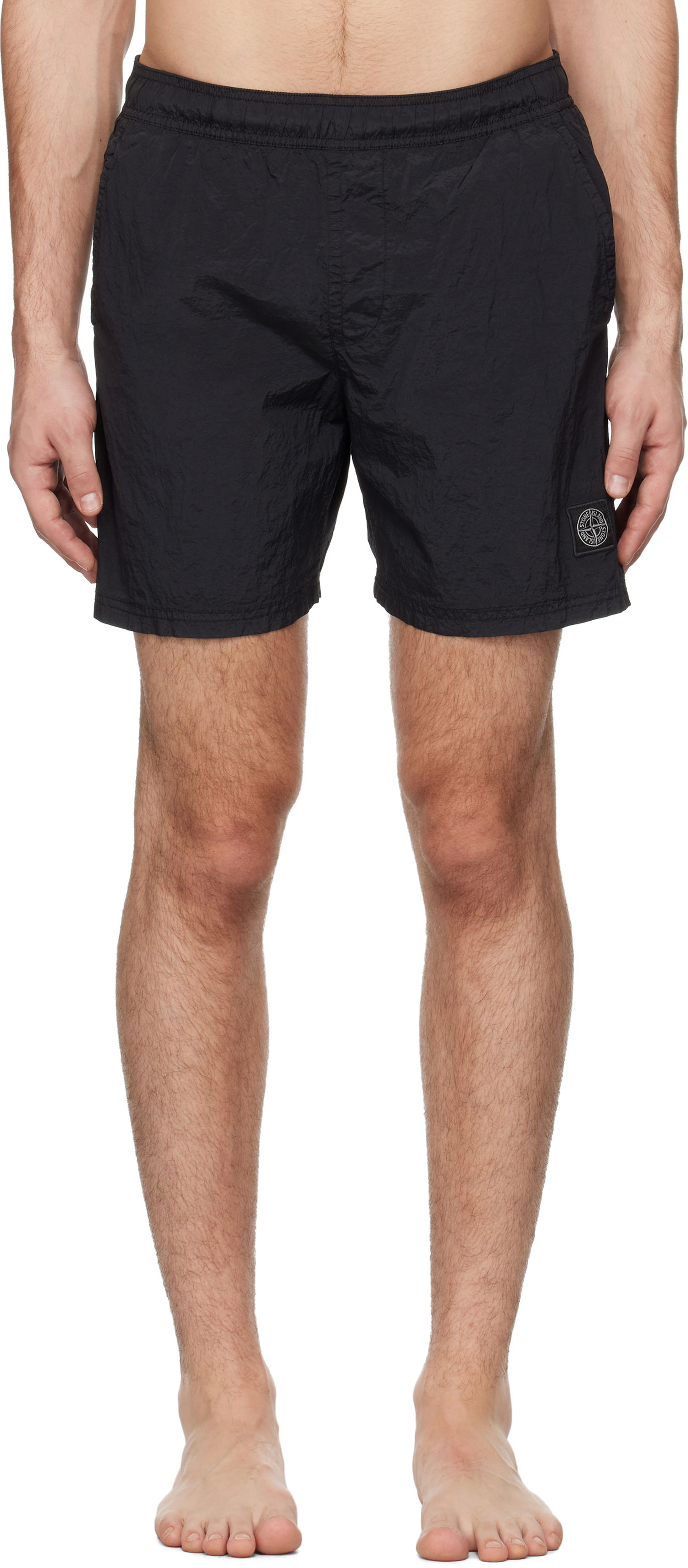 Badetøj Stone Island Crinkled Swim Shorts Sort | K1S15B100009S0043, 0