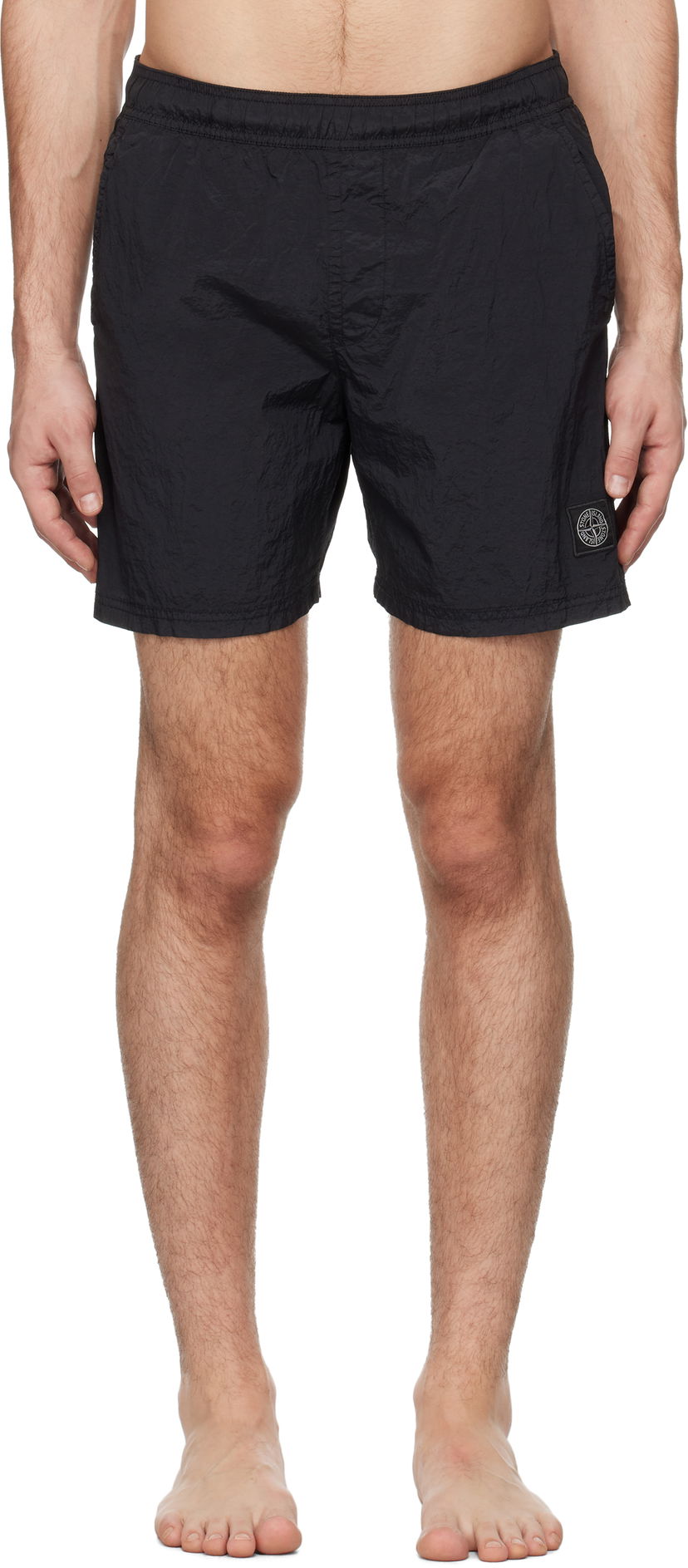 Badetøj Stone Island Crinkled Swim Shorts Sort | K1S15B100009S0043
